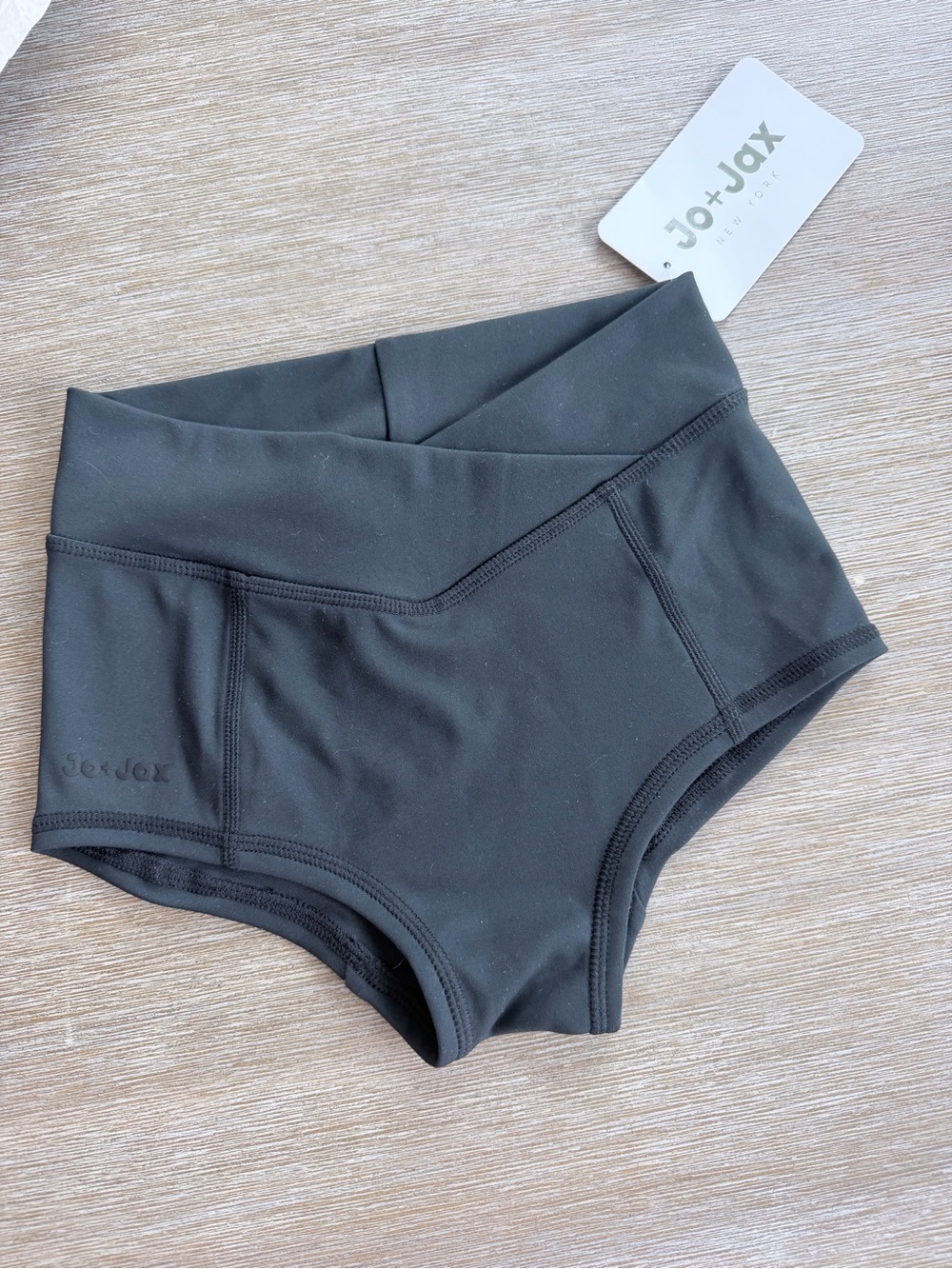 NWT Jo+Jax Crossover Trunks Black Youth Medium 8-10 Dance Shorts